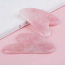 Gua Sha Massage Board for Face Rose Pink Guasha Plate Jade Face Massager Scrapers Tools for Face Neck Back Body