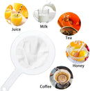 100/200/400 Mesh Washable Nylon Ultra Fine Filter Mesh Strainer Spoon Sieve Soy Milk Juice Coffee Tea Filter Kitchen Colander