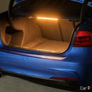 Luminária noturna LED sem fio com sensor de movimento e recarregável via USB, ideal para armários de cozinha, guarda-roupas, cabeceiras e escadas.