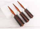 12 Style Wood Handle Round Rolling Brush Straight Twill Hair Comb Boar Bristle Round Barrel Hair Curling Brush Hairdressing Tool