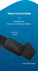 GEOID HS500 Heart Rate Monitor Fitness Equipment Ant Bluetooth Heart Rate Sensor with Chest Strap Tracking LED Light