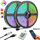 USB 5V Led Lights APP and 24Keys Remote Control RGB Flexible Tape Diode Lights for TV Background Luces Led