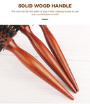 12 Style Wood Handle Round Rolling Brush Straight Twill Hair Comb Boar Bristle Round Barrel Hair Curling Brush Hairdressing Tool