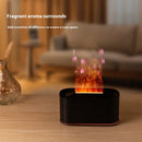 HOMEFISH Aromaterapia de sete cores, Lâmpada de óleo essencial para quarto, Umidificador de mesa com chama em tom de madeira, novo estilo!