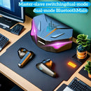 Fone de ouvido sem fio Bluetooth X15 TWS com display LED, microfone e cancelamento de ruído. Ideal para jogos.