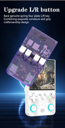 Console de jogos portátil R36 ULTRA com sistema Linux de código aberto, tela IPS de alta definição de 4 polegadas e reprodutor de videogame retrô.