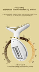 Massajador Elétrico Facial e para o Pescoço – Ferramenta de Beleza para Lifting e Firmeza