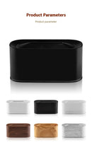 HOMEFISH Aromaterapia de sete cores, Lâmpada de óleo essencial para quarto, Umidificador de mesa com chama em tom de madeira, novo estilo!