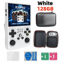 Consola de videojogos portátil retro R36S R36 Ultra com ecrã IPS, 128 GB de jogos, sistema Linux, R36 Ultra e R36 PRO.