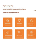 HOMEFISH Aromaterapia de sete cores, Lâmpada de óleo essencial para quarto, Umidificador de mesa com chama em tom de madeira, novo estilo!