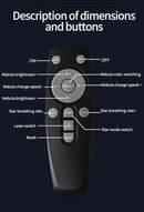 LED Astronaut Projector Night Light Nebula Sky Ceiling Galaxy Star Lights Bedroom Home Party Decorative Children Kids Gift