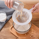 100/200/400 Mesh Washable Nylon Ultra Fine Filter Mesh Strainer Spoon Sieve Soy Milk Juice Coffee Tea Filter Kitchen Colander