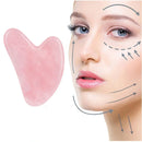 Gua Sha Massage Board for Face Rose Pink Guasha Plate Jade Face Massager Scrapers Tools for Face Neck Back Body
