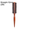 12 Style Wood Handle Round Rolling Brush Straight Twill Hair Comb Boar Bristle Round Barrel Hair Curling Brush Hairdressing Tool