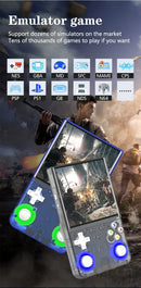 Console de jogos portátil R36 ULTRA com sistema Linux de código aberto, tela IPS de alta definição de 4 polegadas e reprodutor de videogame retrô.