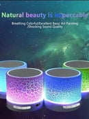 Wireless Mini Speaker, Subwoofer, Dazzle Crackle 7 Colour Light Wireless Mini Speaker, Portable Small Speaker
