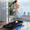 Foldable 6% Slope Under Desk Treadmills 2.5 HP Quiet Walking Pad Portable Remote Control LED Display 300LBS Exercise Walkingpad