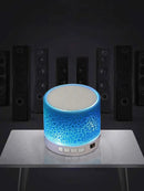 Wireless Mini Speaker, Subwoofer, Dazzle Crackle 7 Colour Light Wireless Mini Speaker, Portable Small Speaker