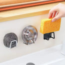1PC Stainless Steel Sponge Holder Rack for Sink Wall Mount Storage Organizer Keeps Sponge Scrubber Dry with Suction Cup
