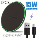 15W Wireless Charger for iPhone 14 13 12 11 Pro XS Max Mini X XR Induction Fast Wireless Charging Pad